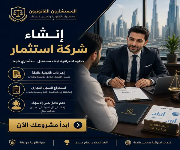 إنشاء شركة استثمار