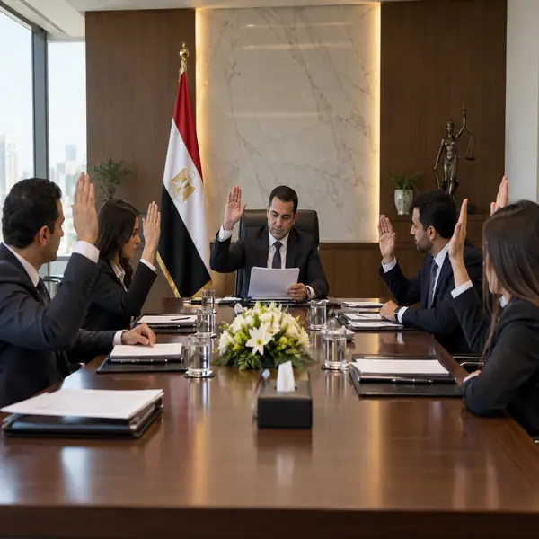 محضر جمعية عمومية غير عادية للشركات